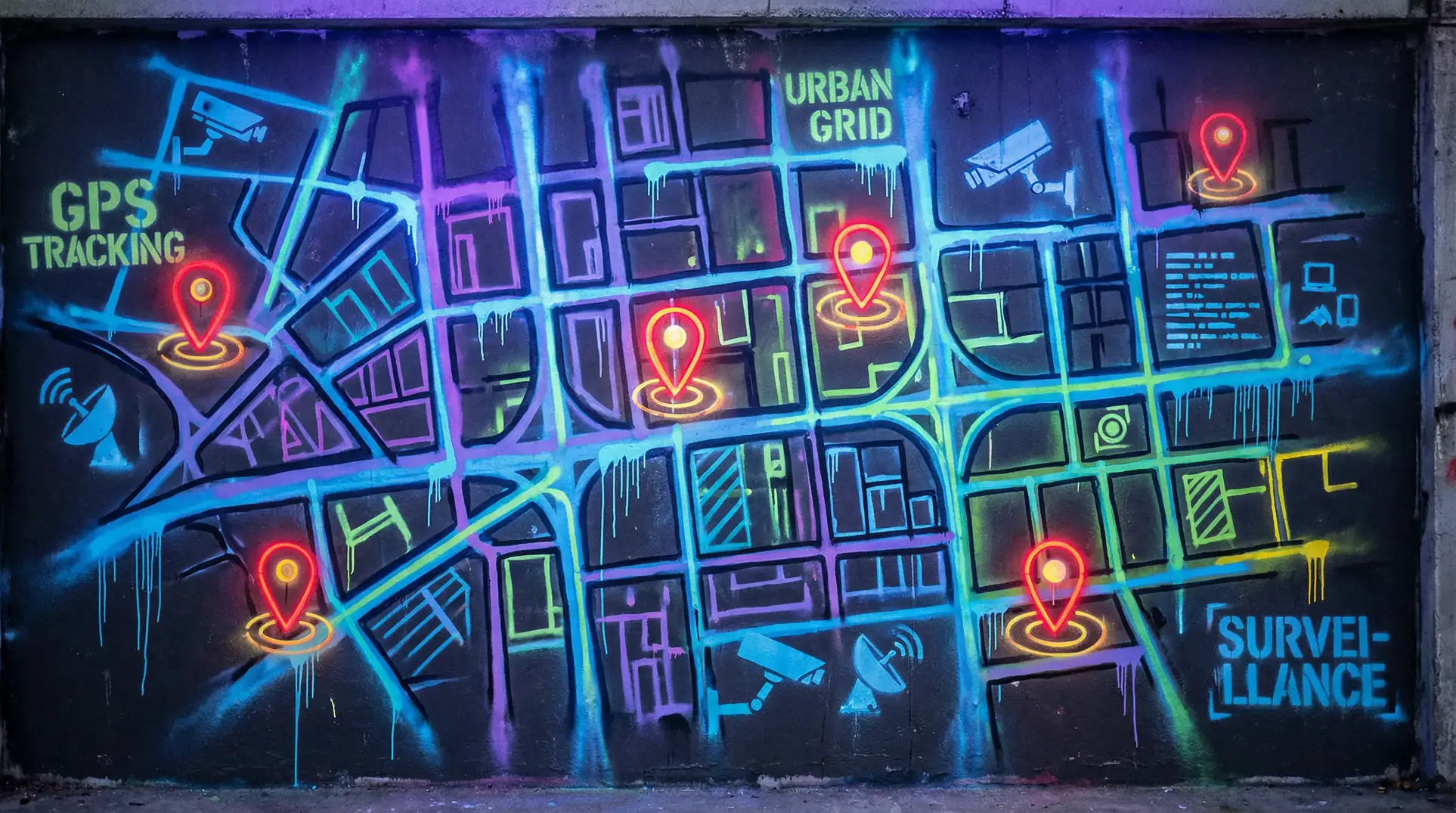 小小影视在线观看高清 狗仔追踪地图 - 城市涂鸦风格
